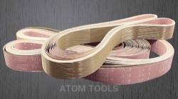 Narrow sanding belt