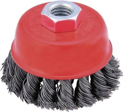 Industrial wire brush, cup brush knotted, Wire Abrasive cup